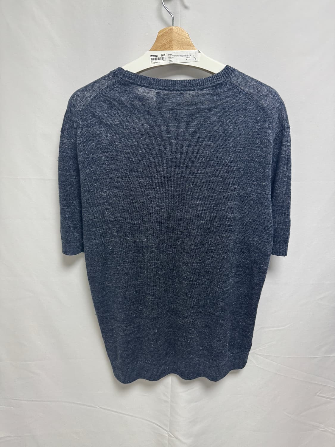 [XL] 마시모두띠 린넨 반팔 니트 ROYAL BLUE 상품이미지2