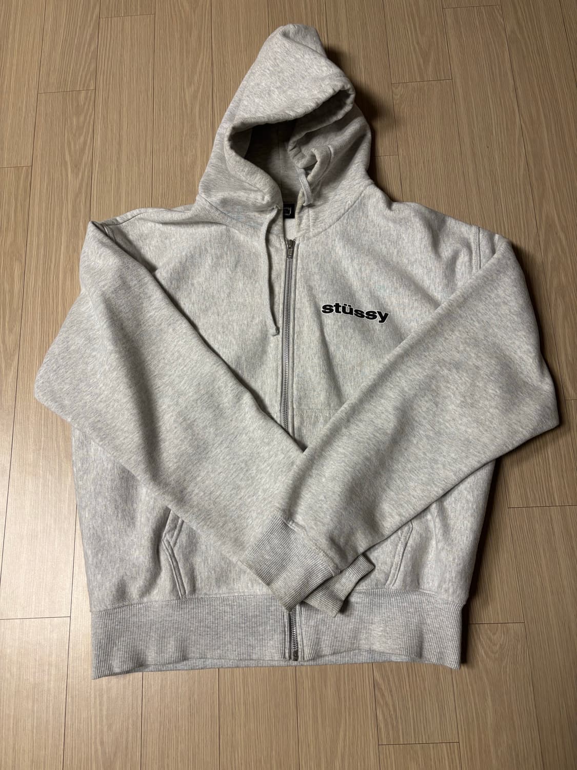 스투시 SS링크 후드집업 애쉬 헤더 상품이미지1