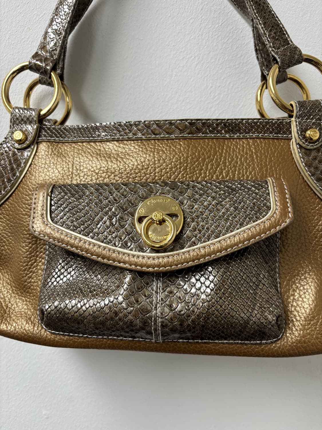 “Capacci“ Crocodile Leather Detail Y2K B 상품이미지4
