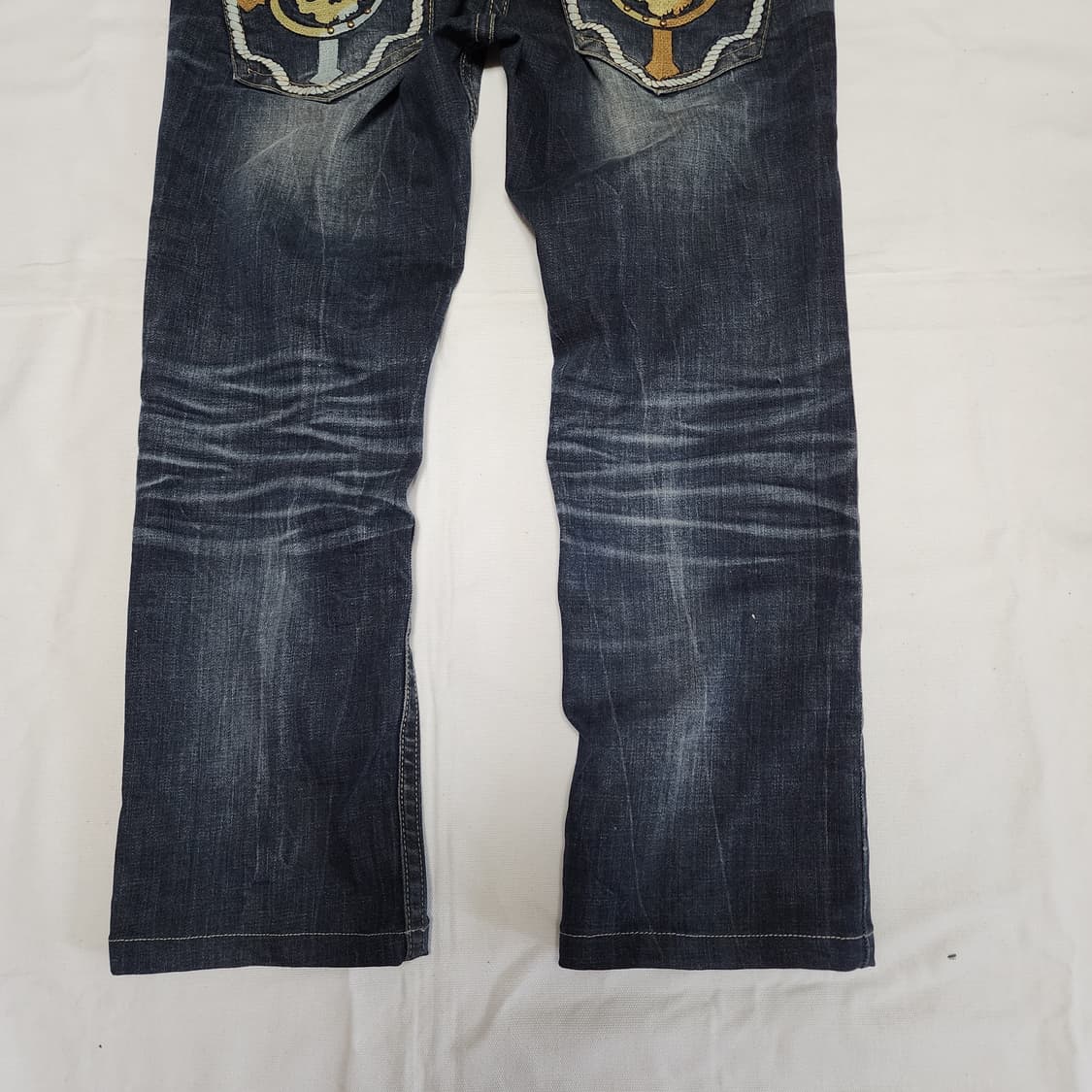 CLOUD72 오리엔탈 레이어드 워싱 데님팬츠 상품이미지5