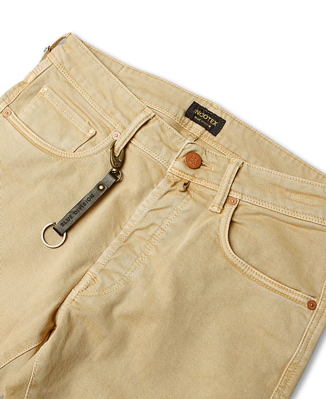인코텍스 [Incotex] 옐로우 베이지 블루 디비전 이태리 슬림 데님 상품이미지3