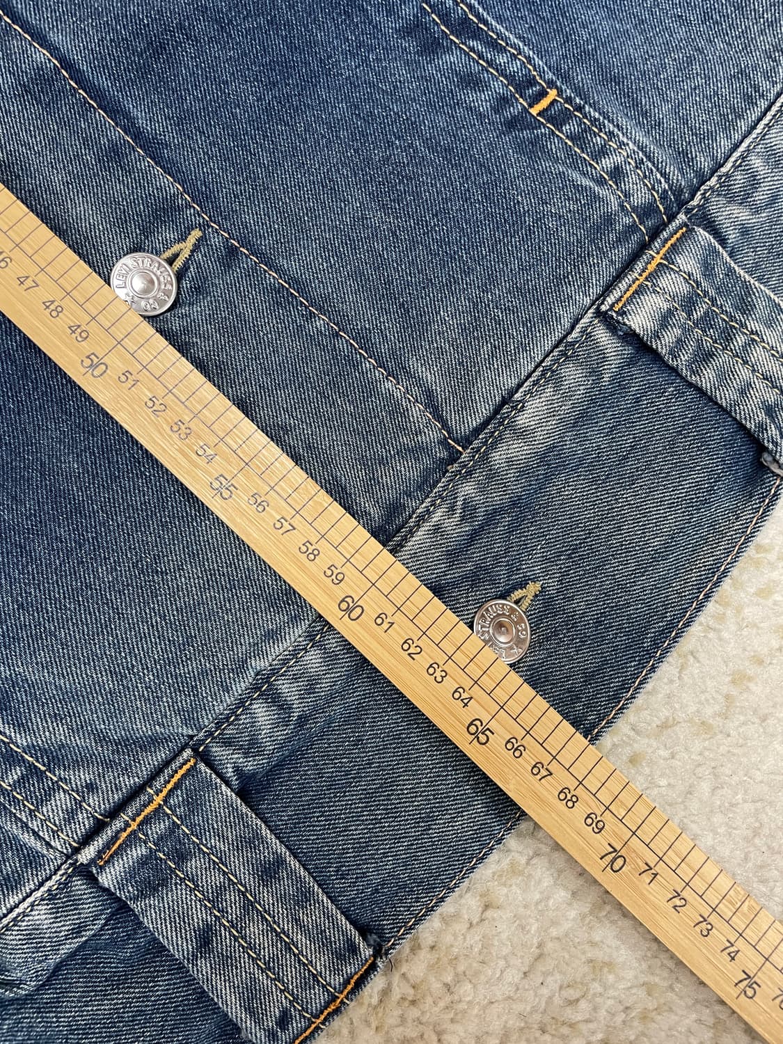 (XL) 00s리바이스 Levi’s 타입 1 쉐르파 셰르파 데님 자켓 상품이미지6