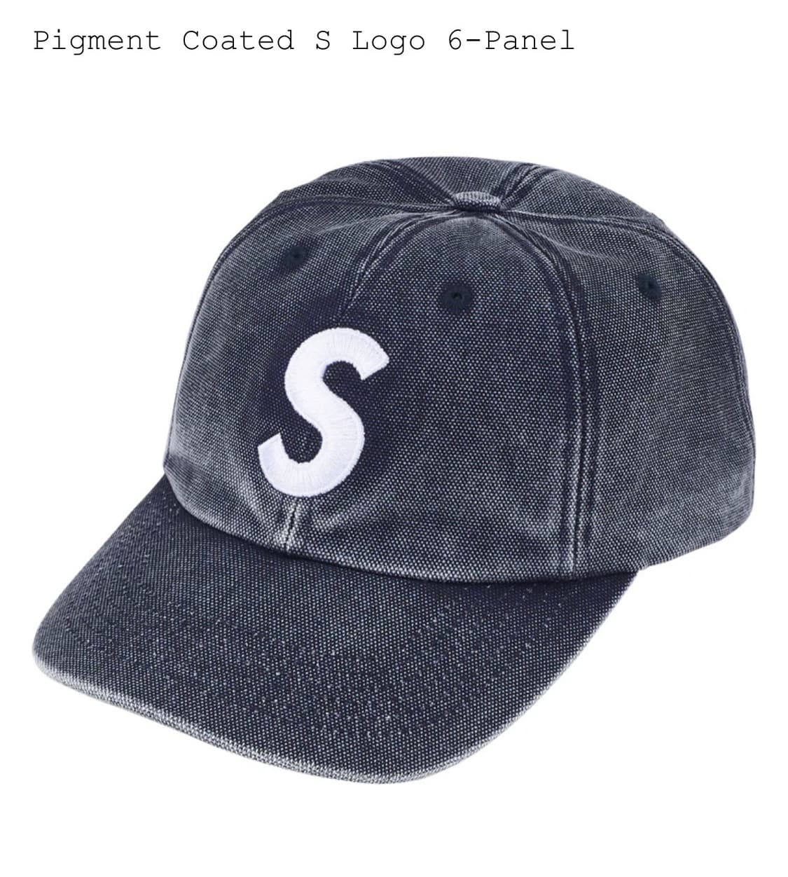 슈프림 피그먼트s로고 볼캡 모자 상품이미지1
