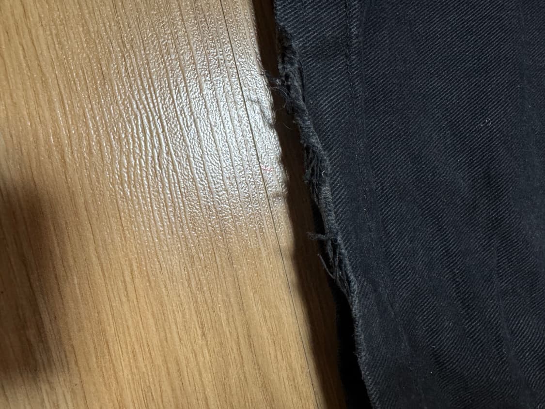 텍스 tx203 세미플레어데님팬츠 블랙 상품이미지3