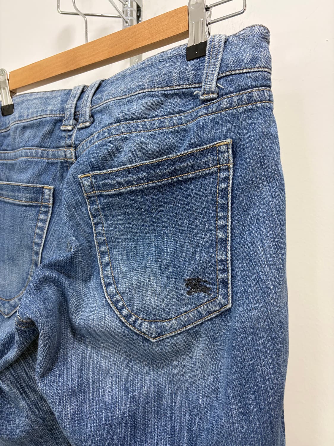 버버리 노바체크 데님 카프리 팬츠 바지 상품이미지9