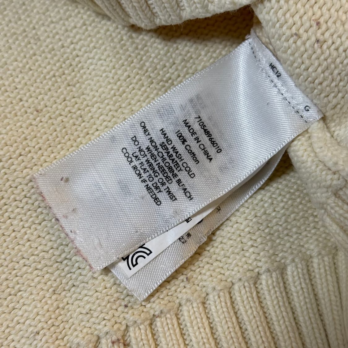 폴로 랄프로렌 반집업 니트 XL 상품이미지8