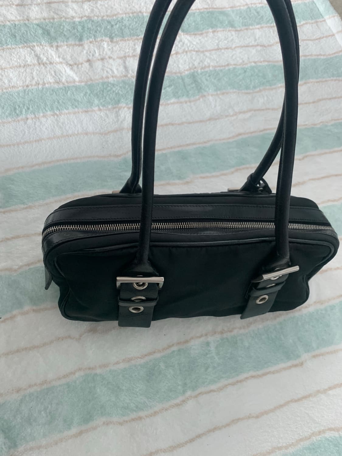 프라다 바게트백 볼링백 가방 상품이미지6