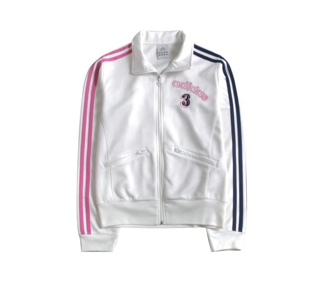 아디다스 화이트 핑크 네이비 져지 상품이미지1