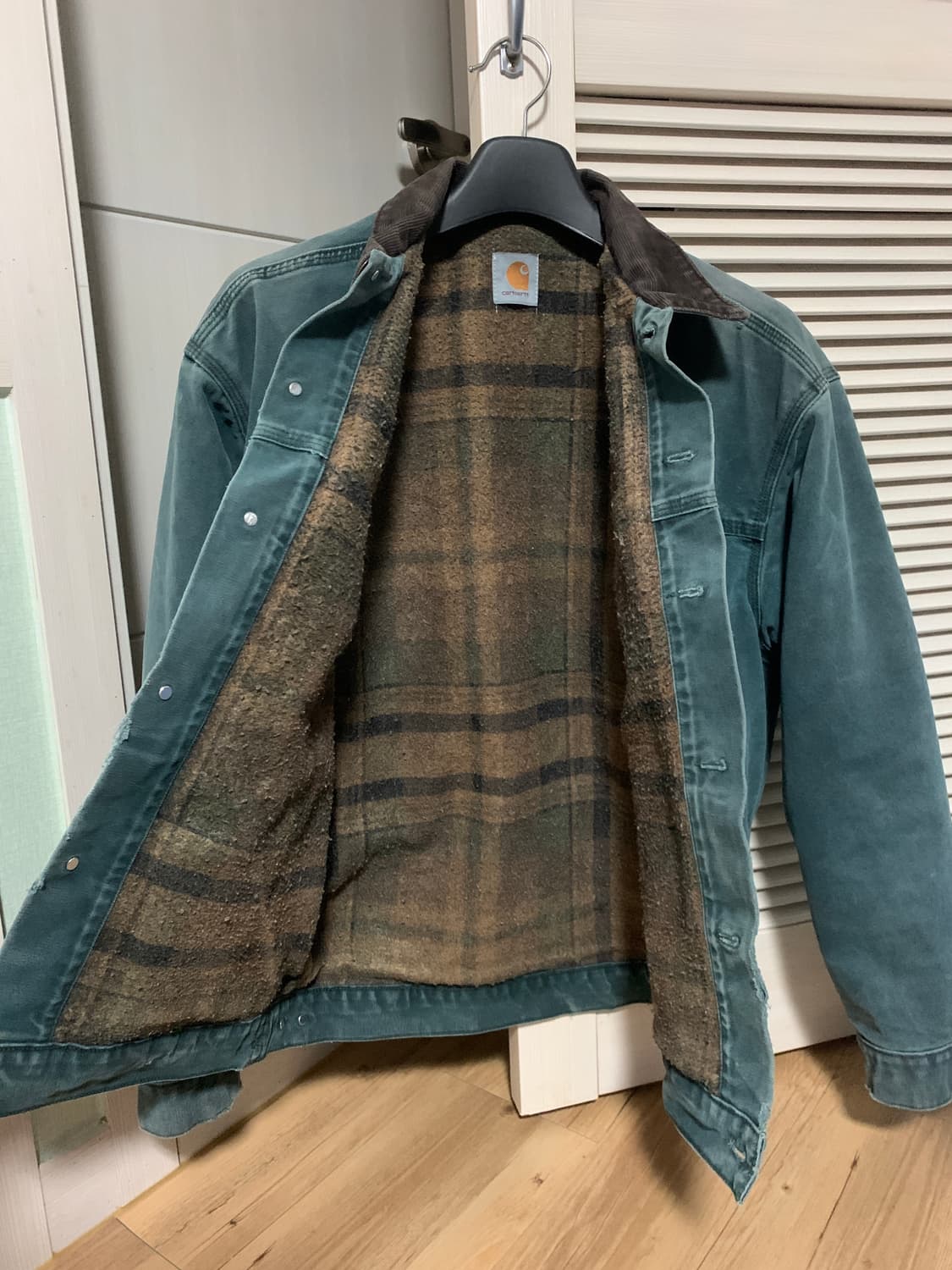 칼하트 90s J10 트러커 덕자켓 헌터그린 해 상품이미지7