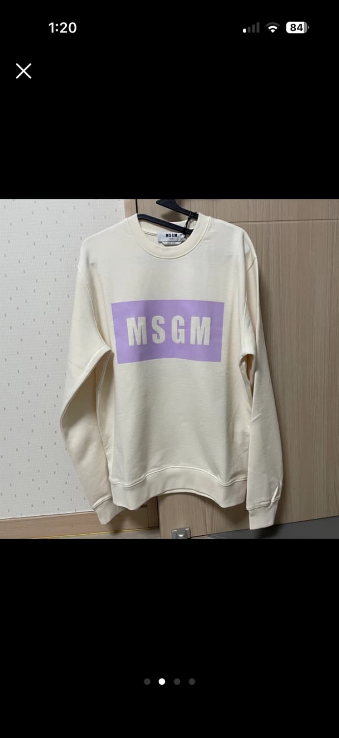 (새상품) MSGM 박스 로고 맨투맨 L 상품이미지2