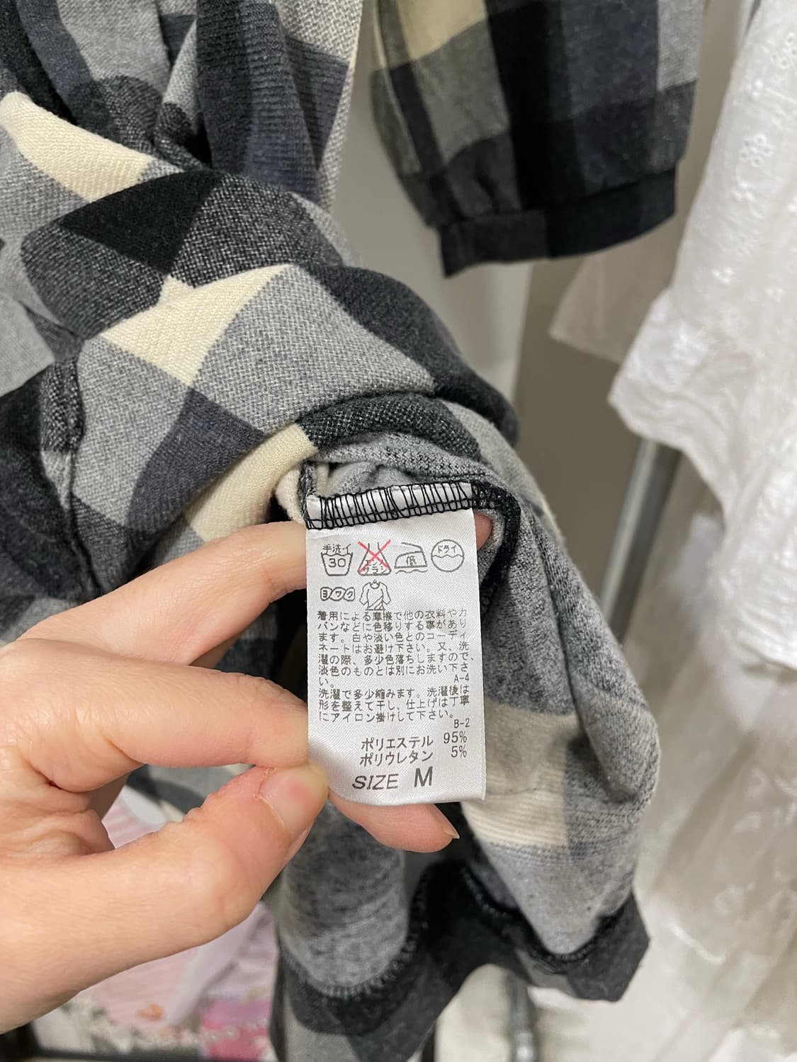 깅엄 체크 미디 원피스 상품이미지8