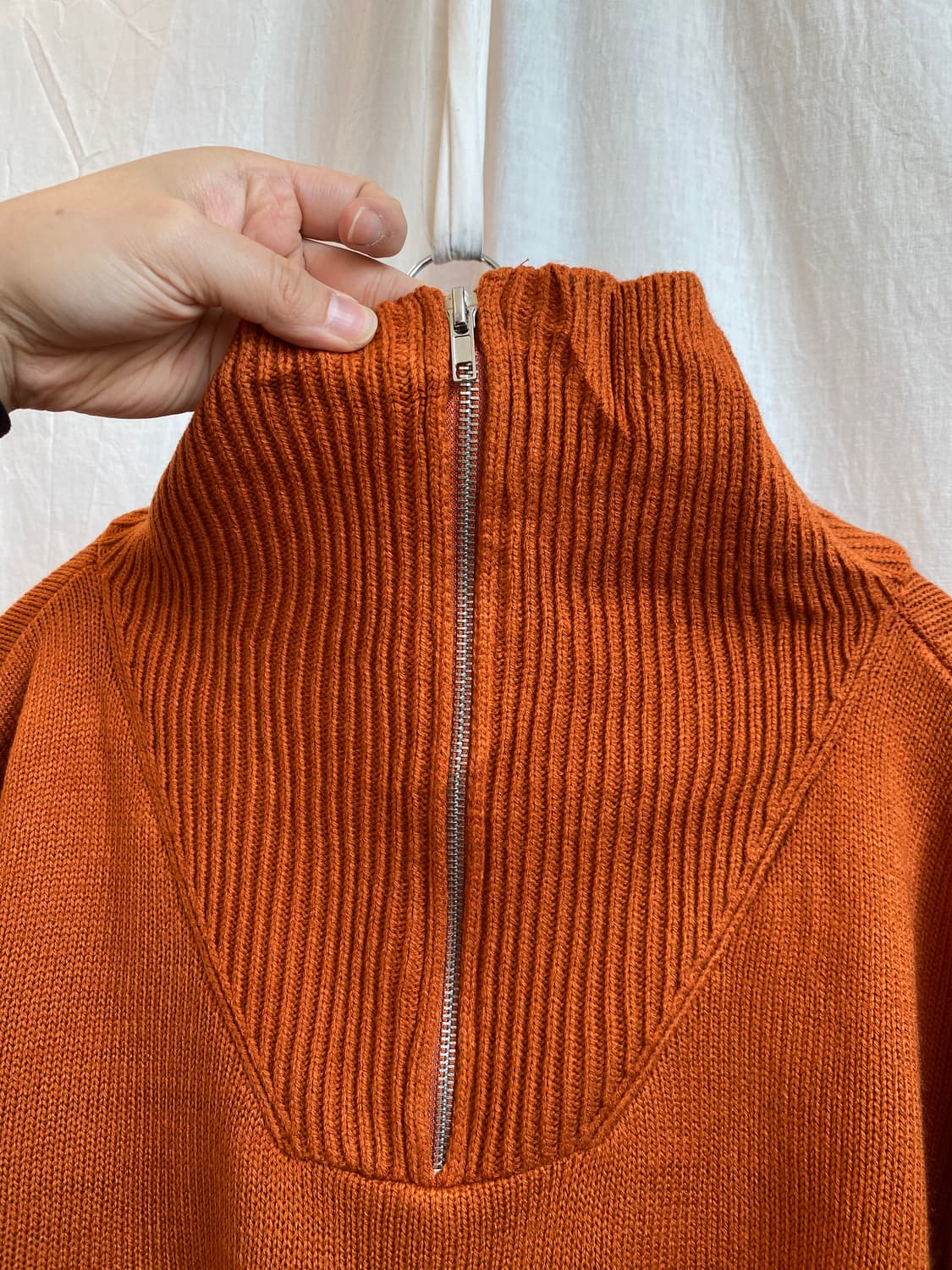 INGNI 오렌지 하프집업 니트(M) 상품이미지8