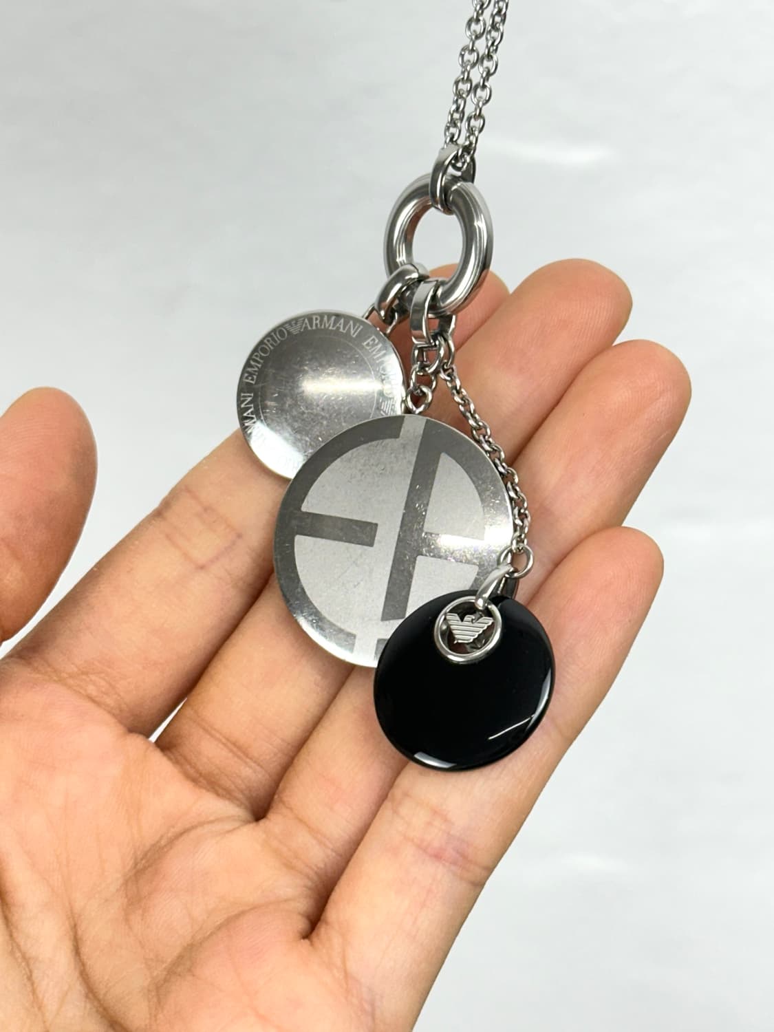 Emporio Armani Triple Charm Necklace  상품이미지6