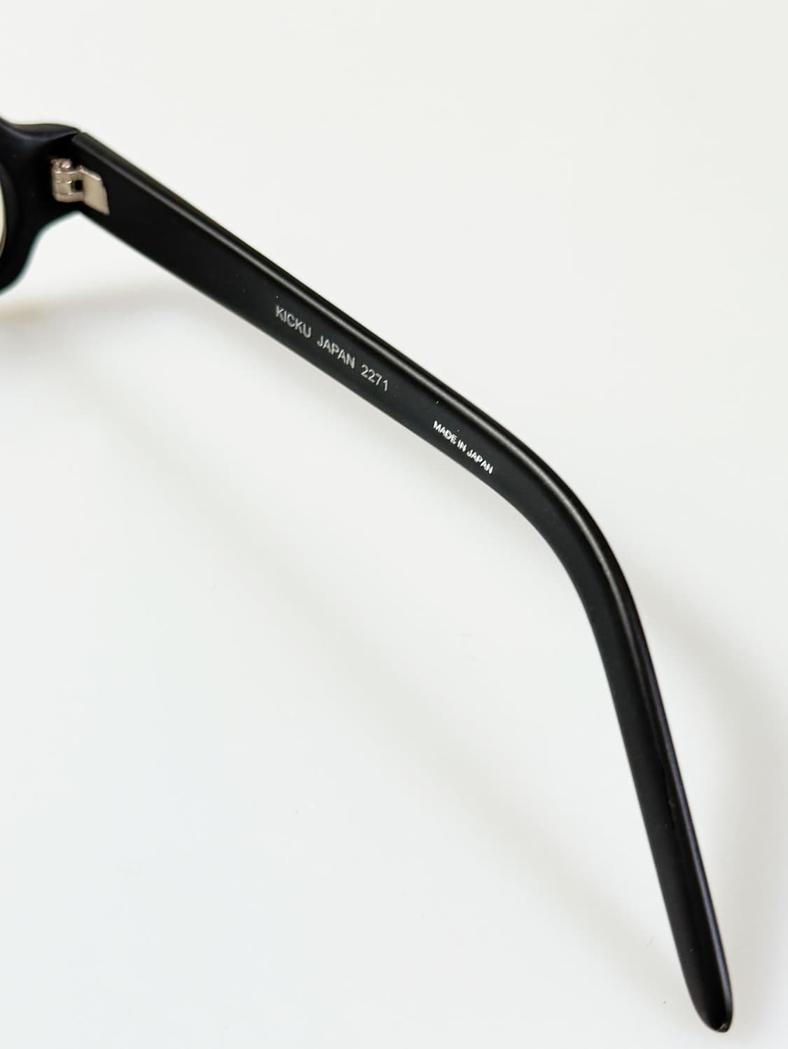 90s KICKU JAPAN 맷블랙 뿔테 스퀘어 빈티지 안경 상품이미지6