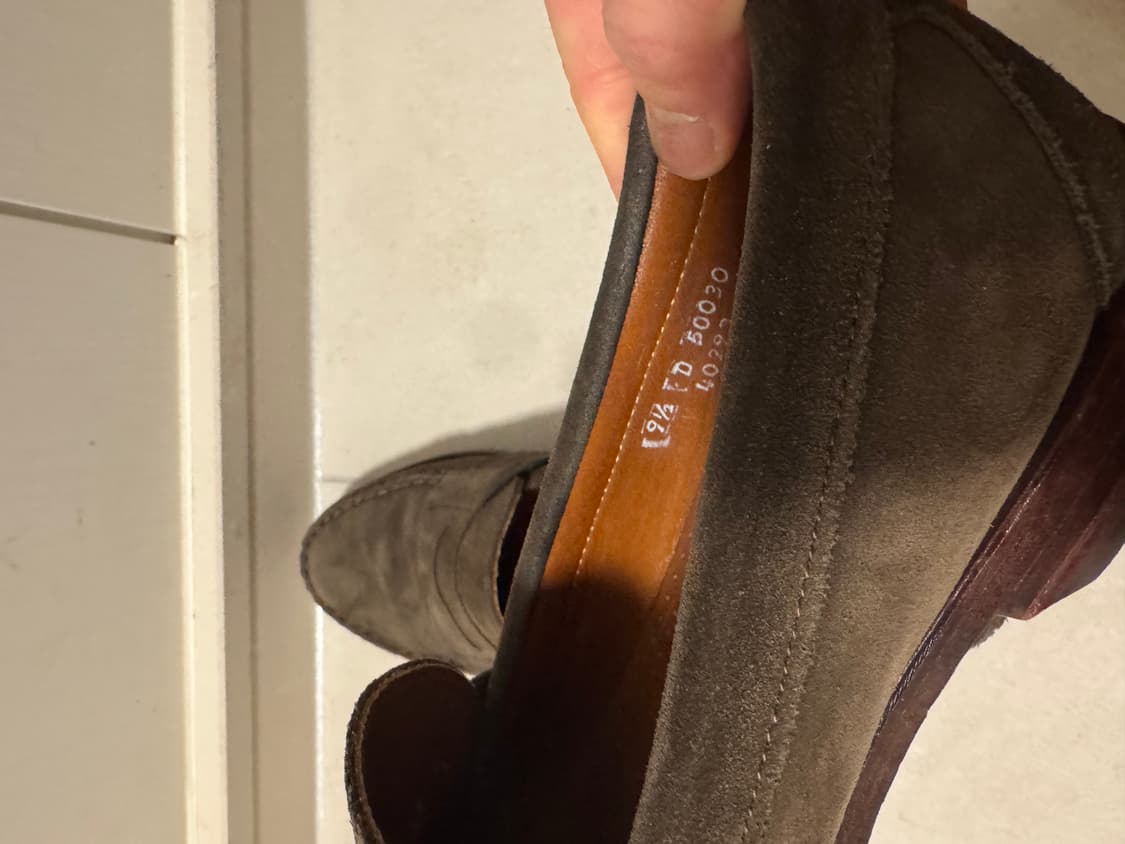 Allen Edmonds 엘렌에드몬즈 스웨이드 로퍼 us9.5 판매합니다 상품이미지7