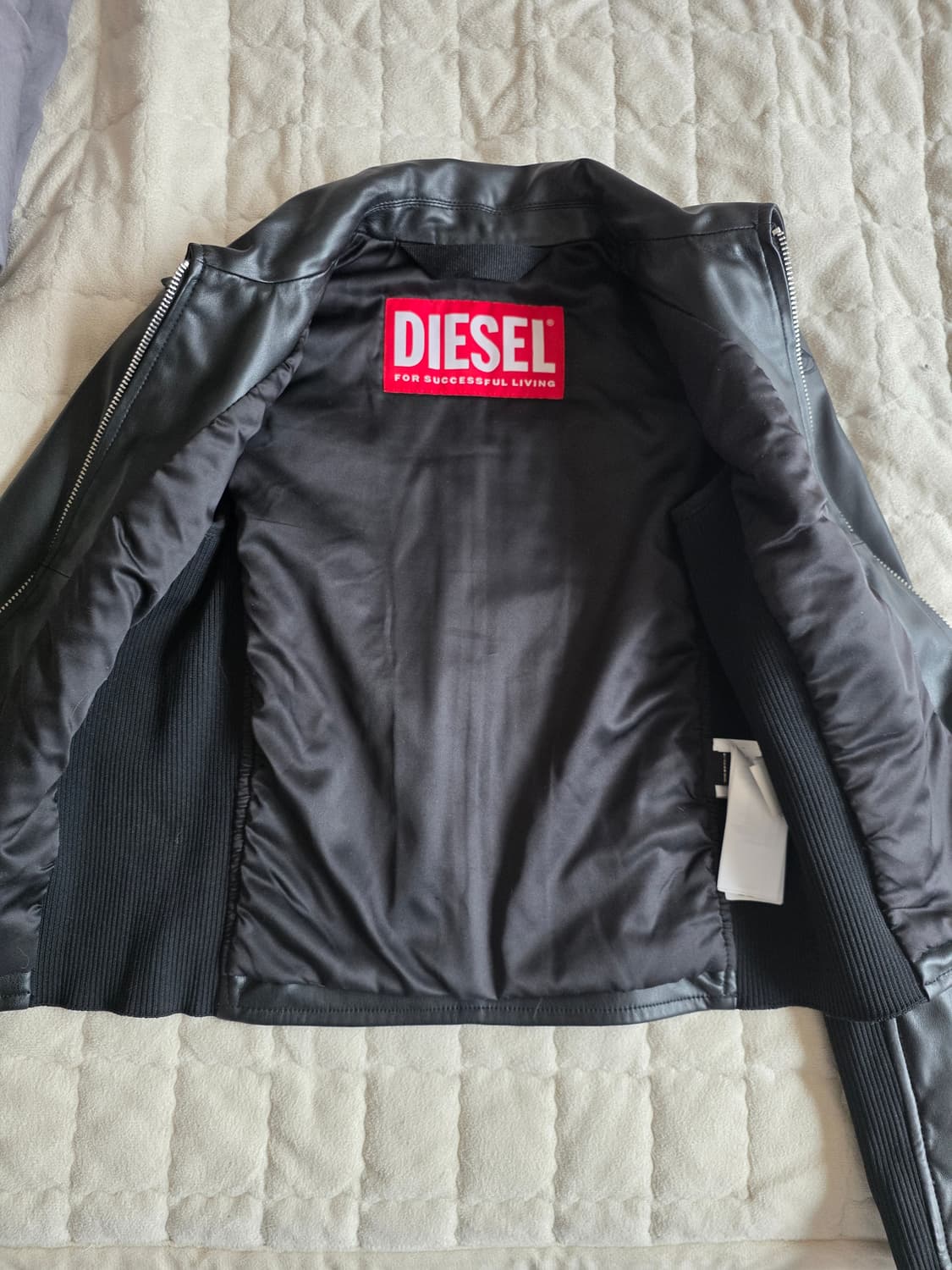 디젤 레더 바이커 자켓 상품이미지1