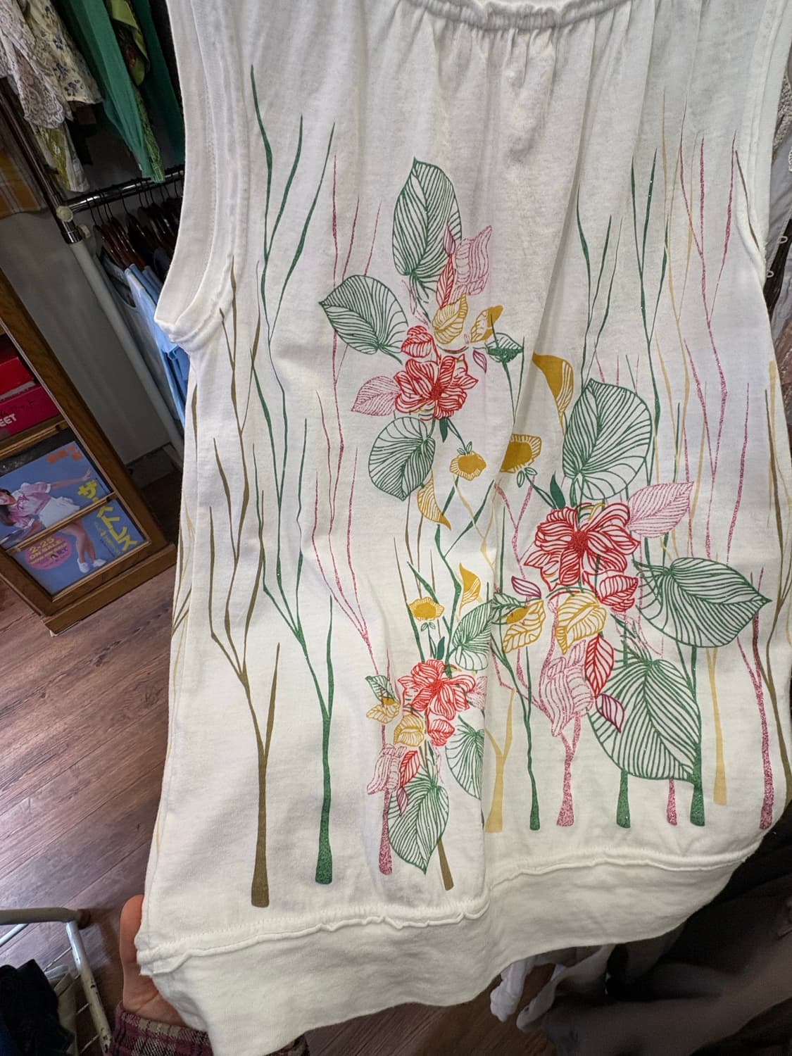 jpn vintage floral grapic sleeveless 상품이미지6
