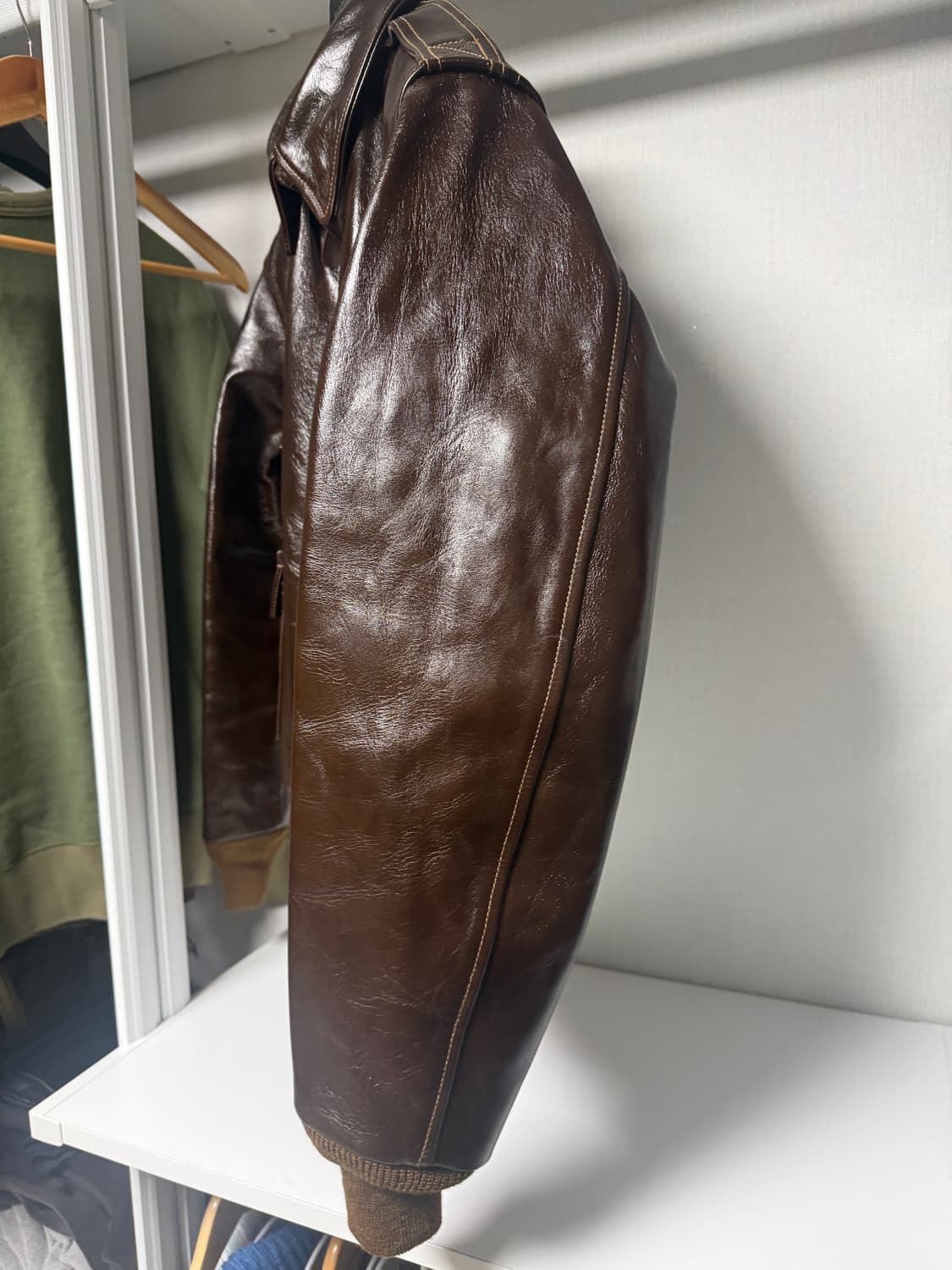 [42] 버즈릭슨 A2 가죽자켓 러프웨어 상품이미지5