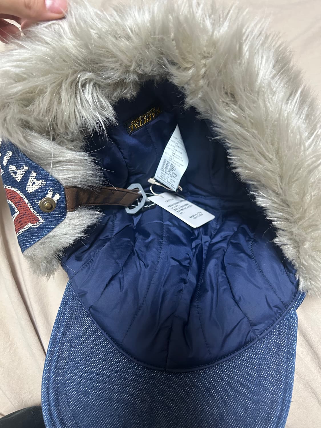 캐피탈 11.5온즈 데님 런드리 헌터 캡 인디고 상품이미지4