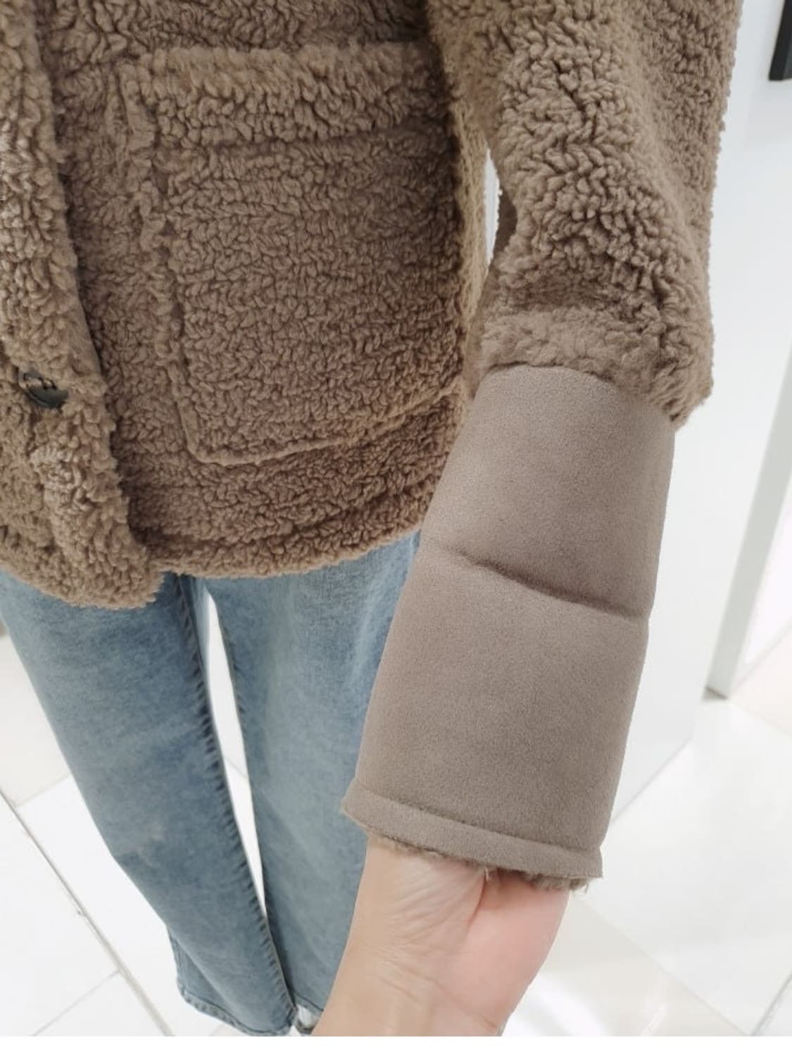 [F]코인코즈 에코 양털 무스탕 상품이미지3