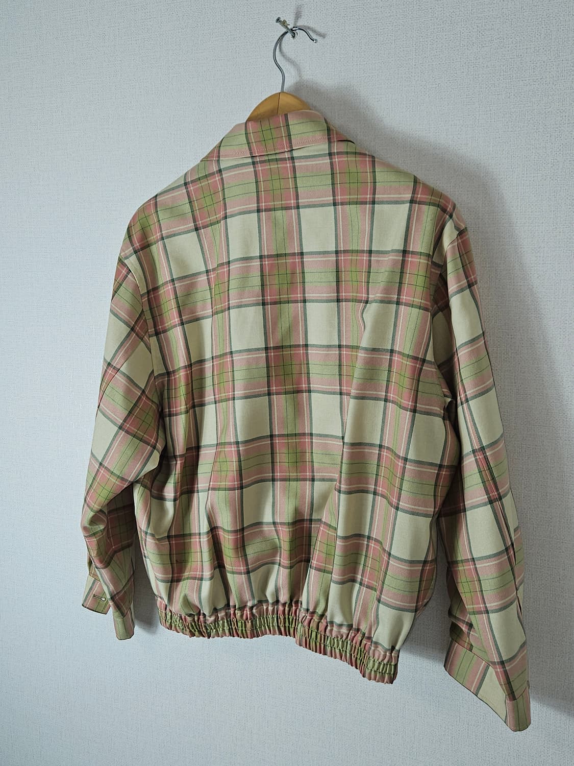 90s 라코스테 스포츠 체크 블루종 코튼 자켓 정품 빈티지 95 상품이미지4