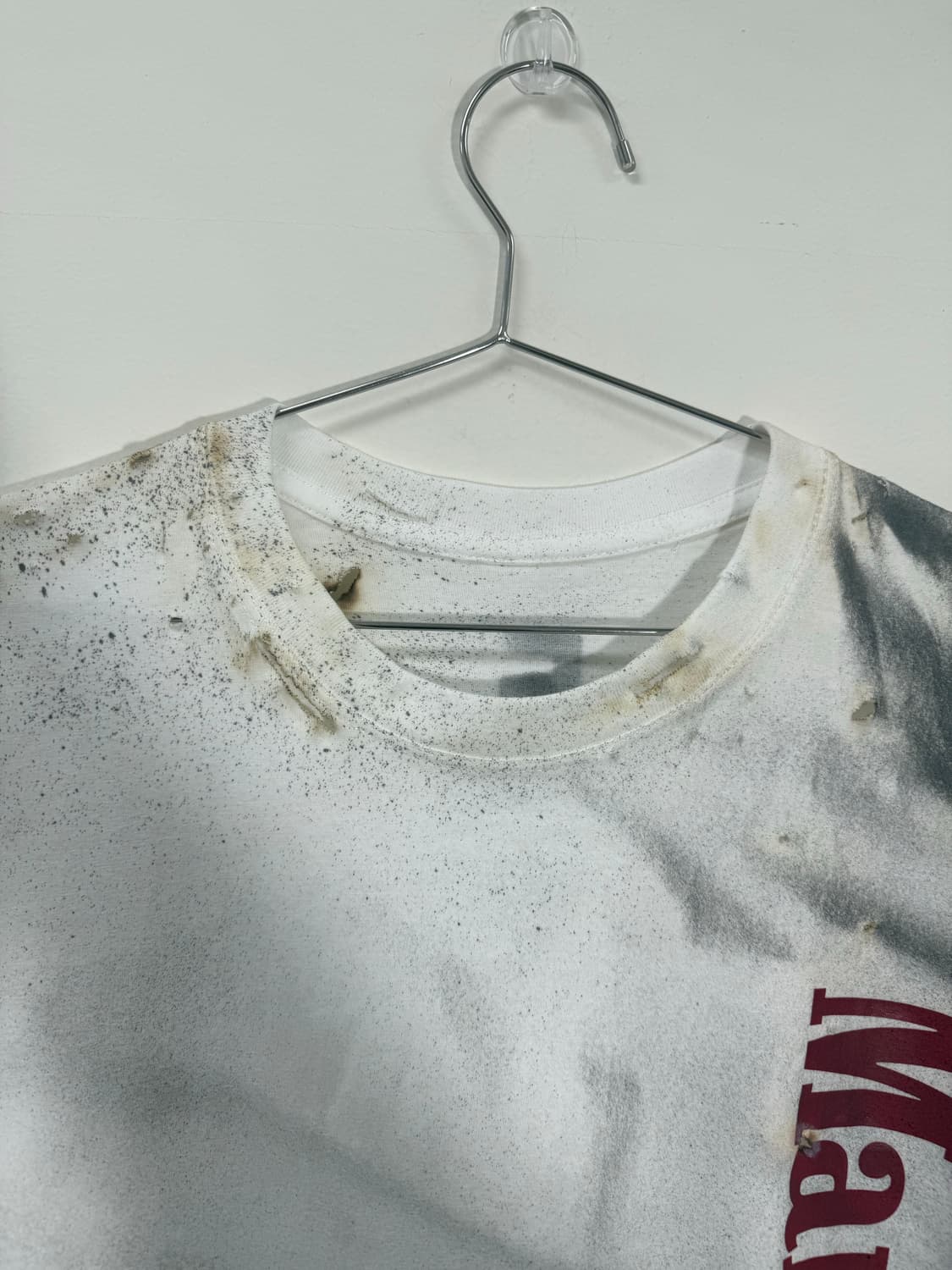 FE 말보로 빈티지 레트로 그릴드워싱 데미지 반팔 상품이미지8