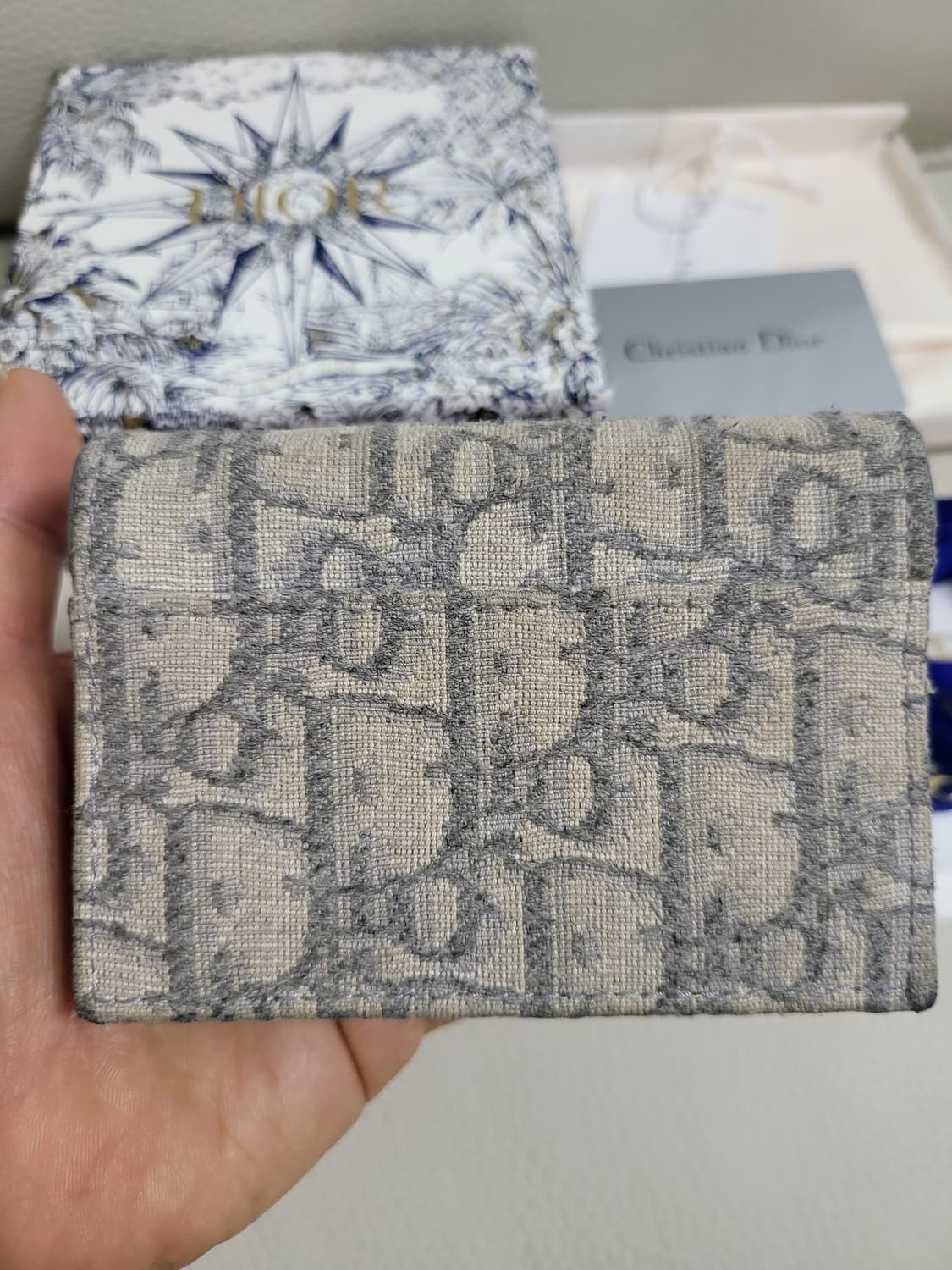 디올 오블리크 카드지갑 그레이  상품이미지3