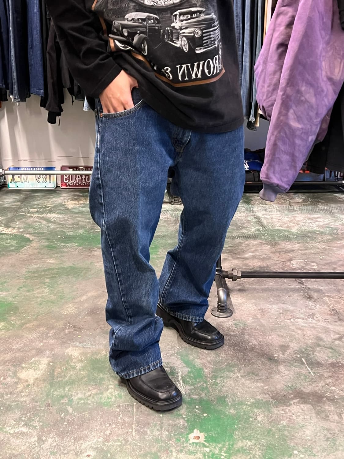 [38x30] 리바이스 517 부츠컷 중청 데님 팬츠 클래식 청바지 상품이미지3