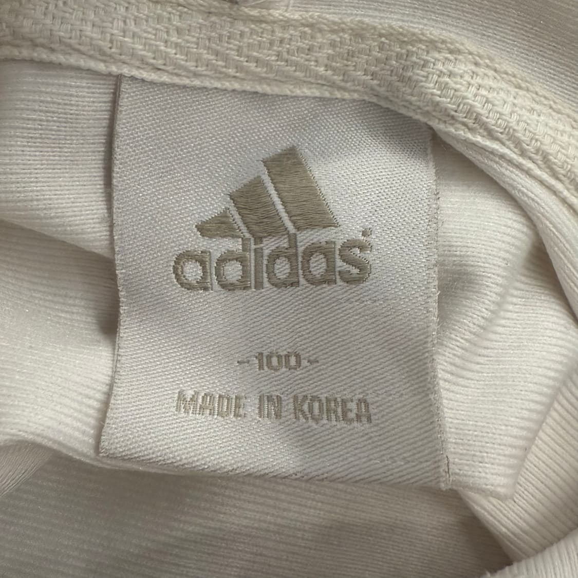 아디다스 흰검 흰회 화이트 빅로고 후드집업 100 상품이미지6