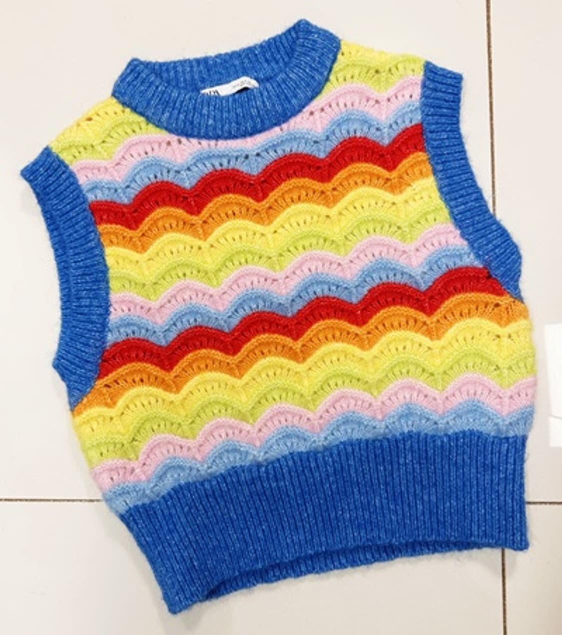 새) 자라 레인보우 니트 베스트  상품이미지1