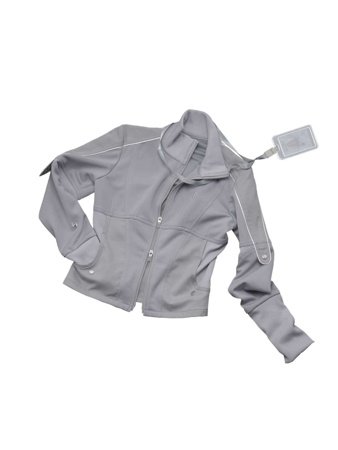 오호스 에폴렛 져지 자켓 그레이 OJOS EPAULET JERSEY 상품이미지1