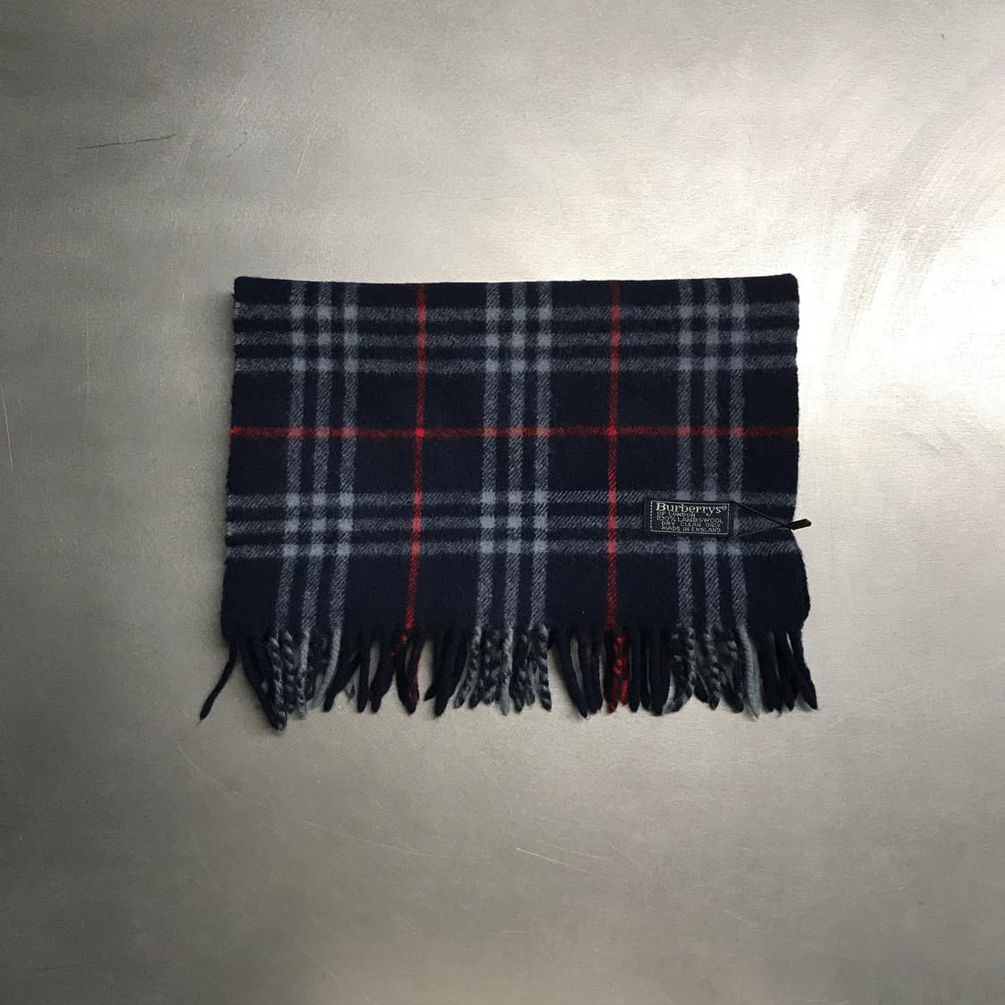 버버리 정품 램스울 머플러 네이비 상품이미지2