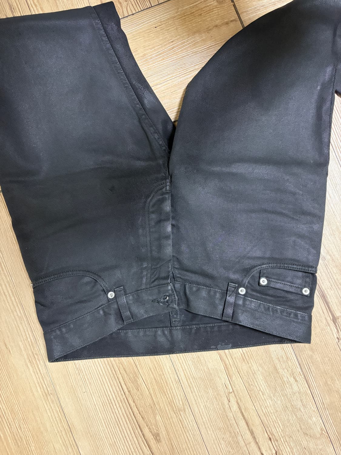 31) 1999 helmut lang 왁스 코팅진 부츠컷 상품이미지2