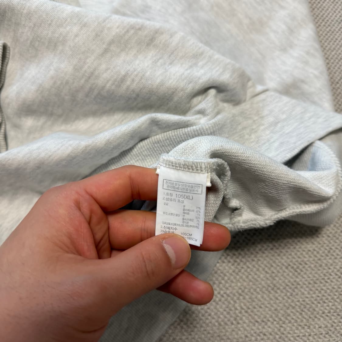 노스페이스 로고 맨투맨 상품이미지3