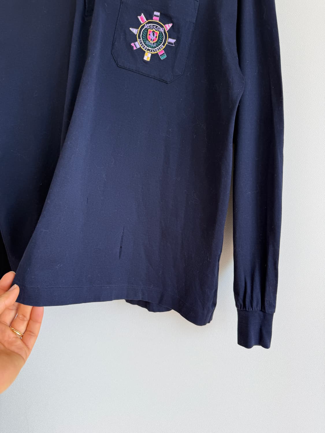 미쏘니 스포츠(MISSONI SPORT) 카라 롱슬리브(올 나감 있음) 상품이미지4