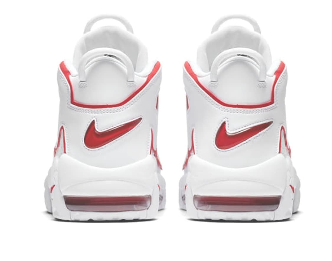 새상품 나이키 에어모어 업템포 96 바시티레드 260 상품이미지3