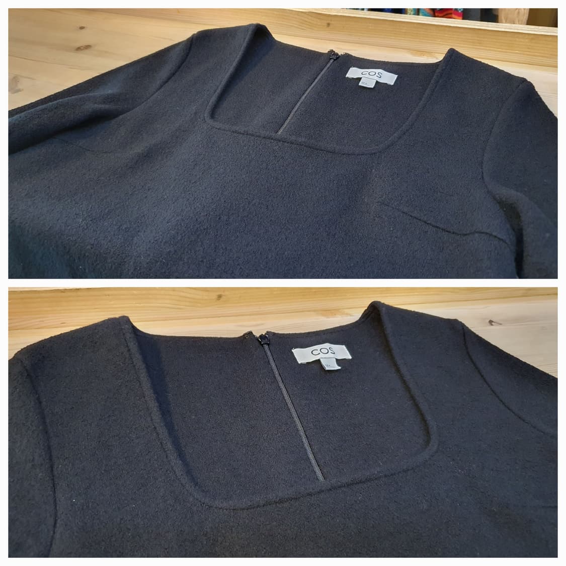 55.COS 스퀘어넥 울 원피스 상품이미지4