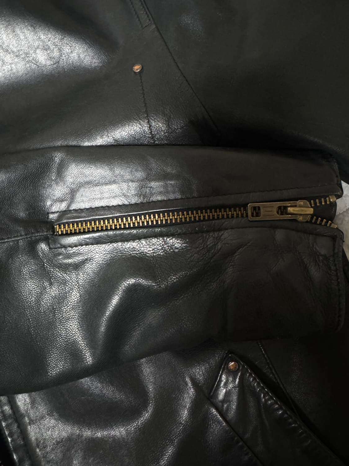 리바이스 레드룹 고트스킨 가죽 자켓 상품이미지3