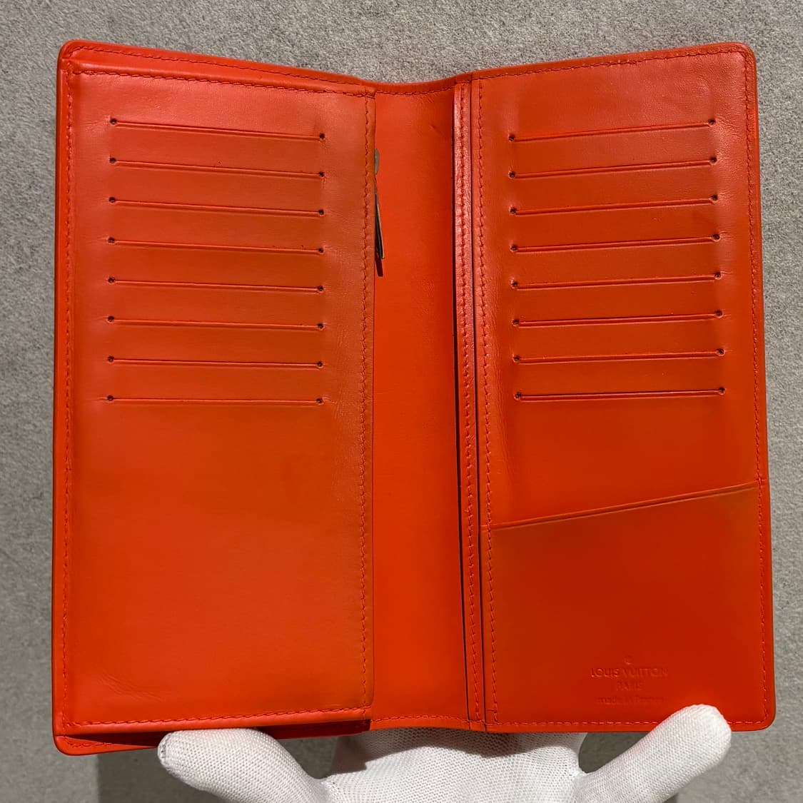 A+ OS 루이비통 에어로그램 장지갑 오렌지 상품이미지6