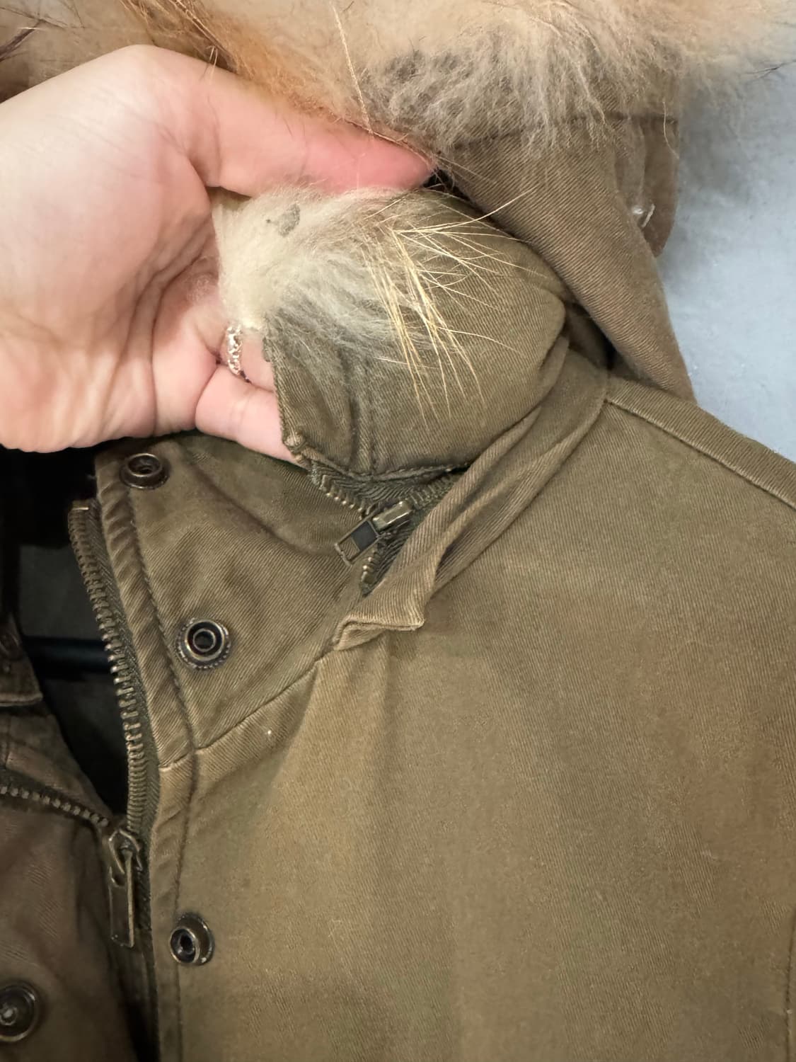 KY 디테일 투웨이 퍼 후드자켓 상품이미지7