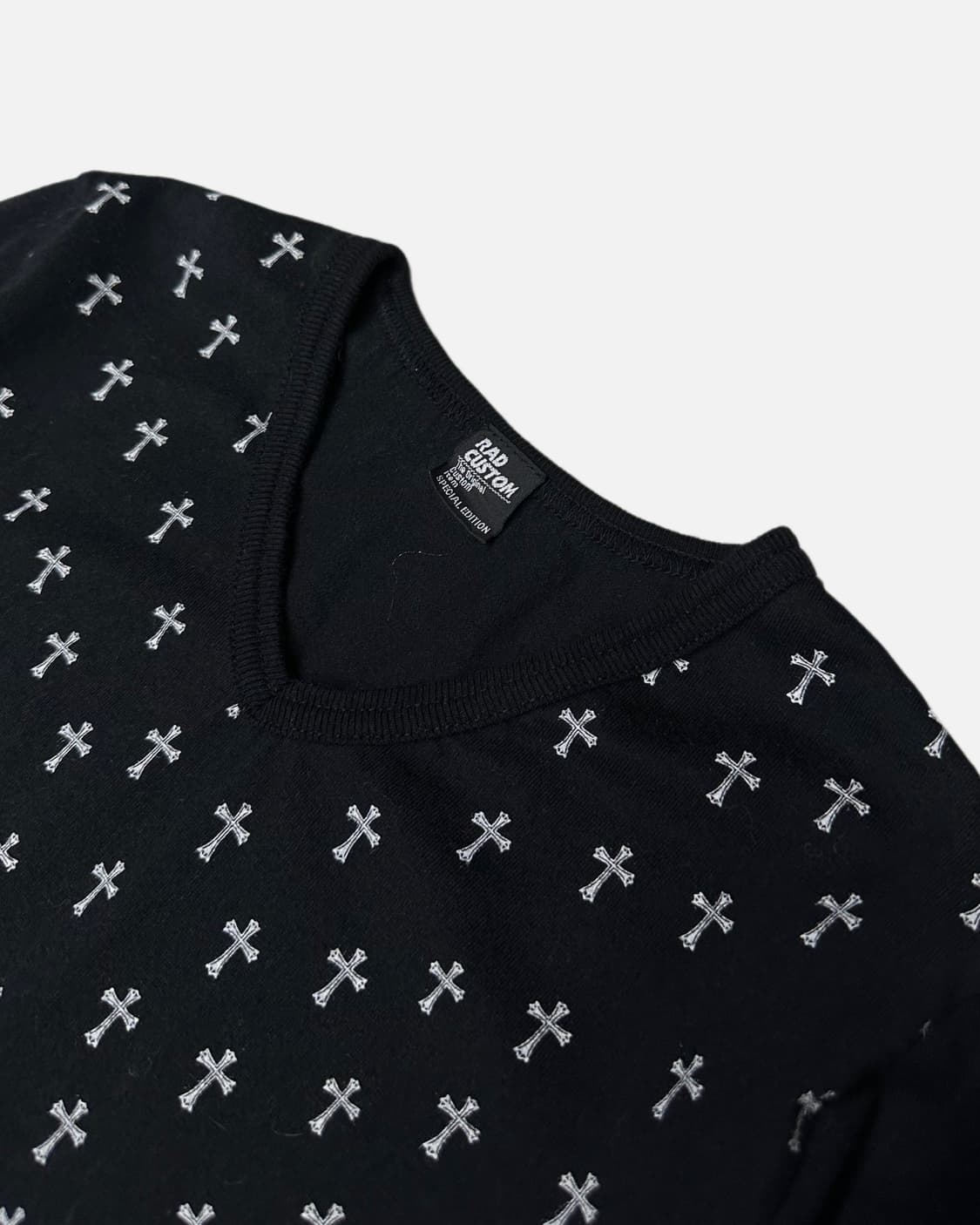 RAD CUSTOM cross pattern back logo t 상품이미지3