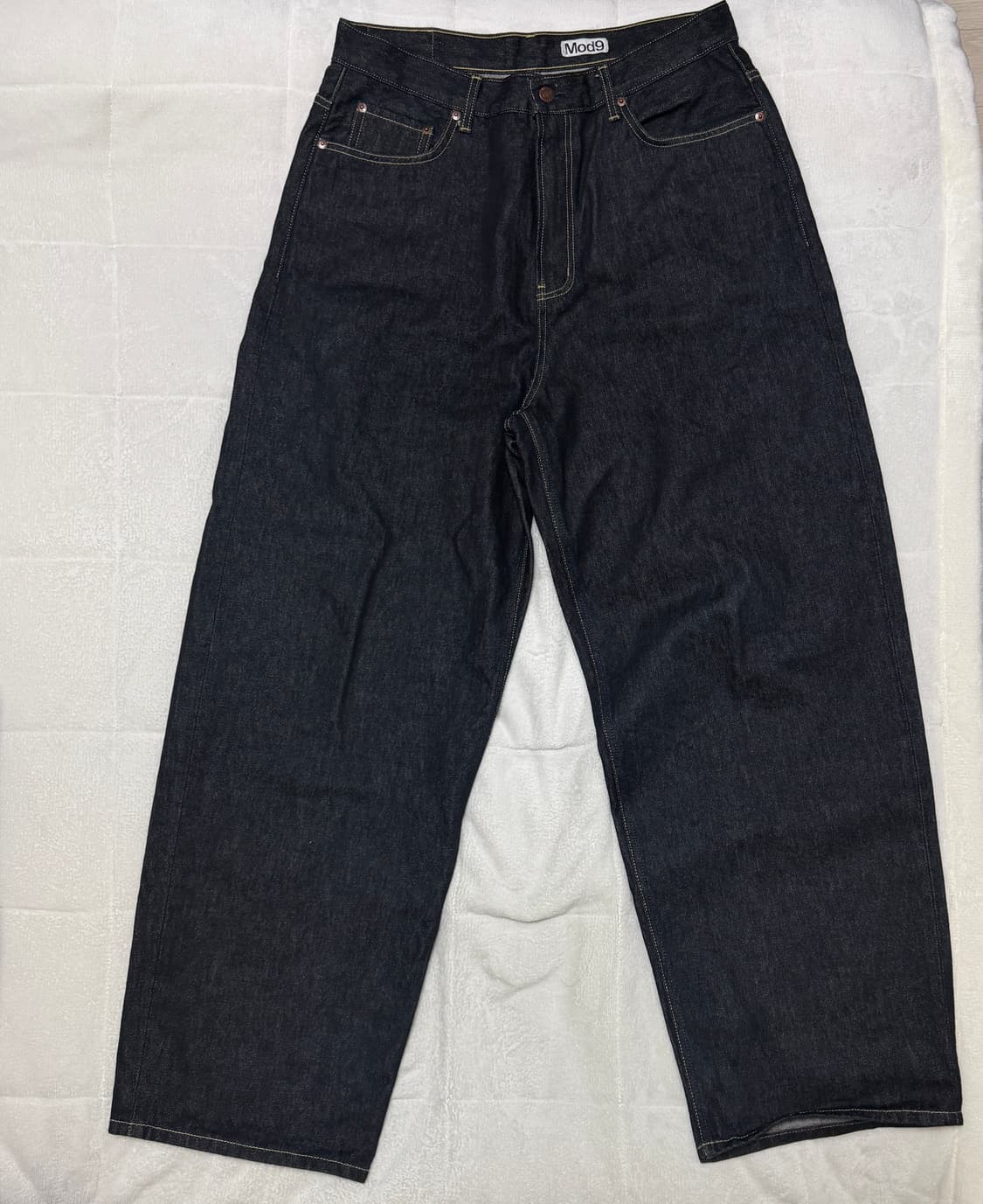 모드나인 와이드 셀비지 데님 32 상품이미지2