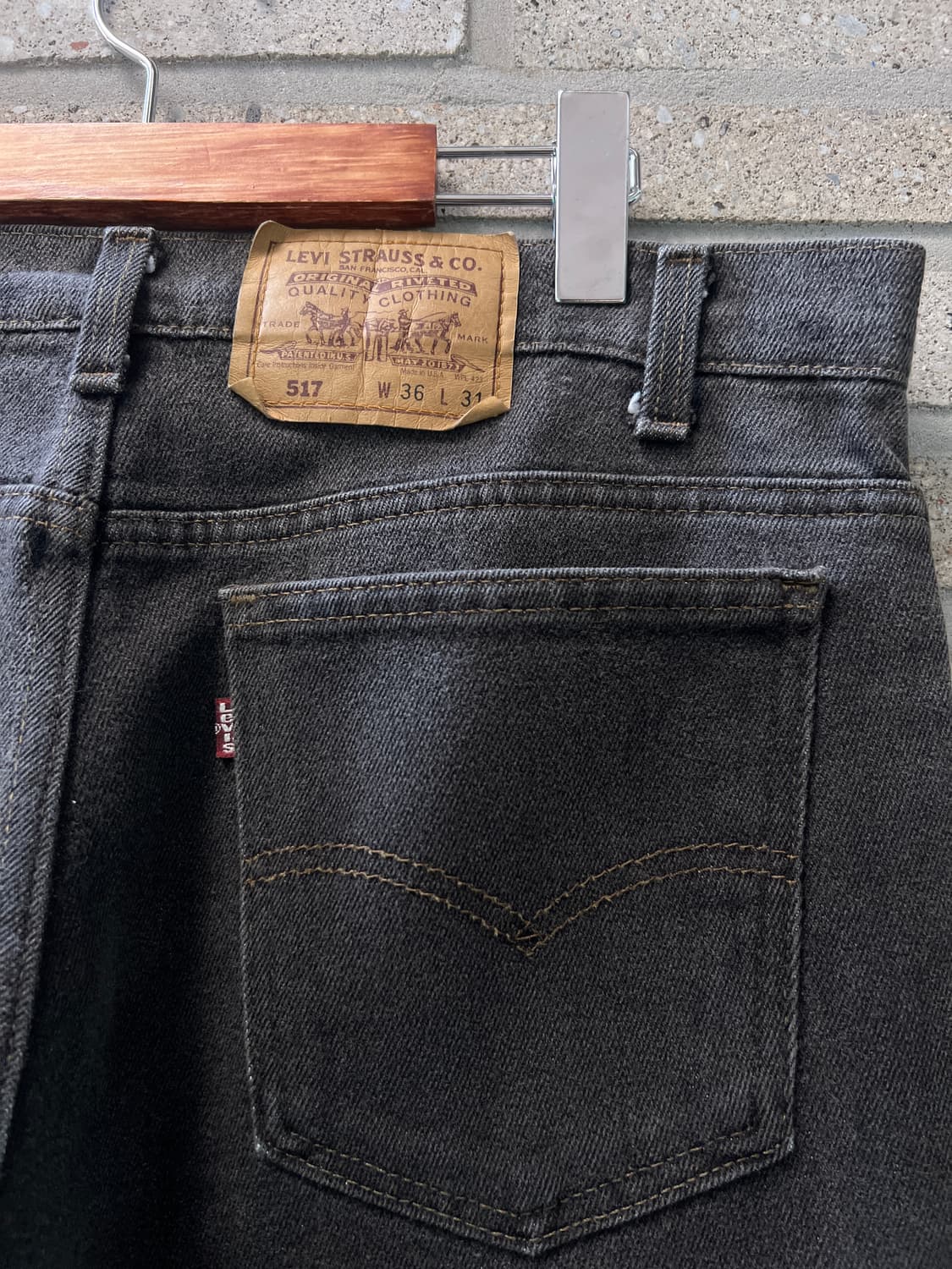 [36]90's 리바이스 517 USA Made 스트레치 데님팬츠 L38 상품이미지5