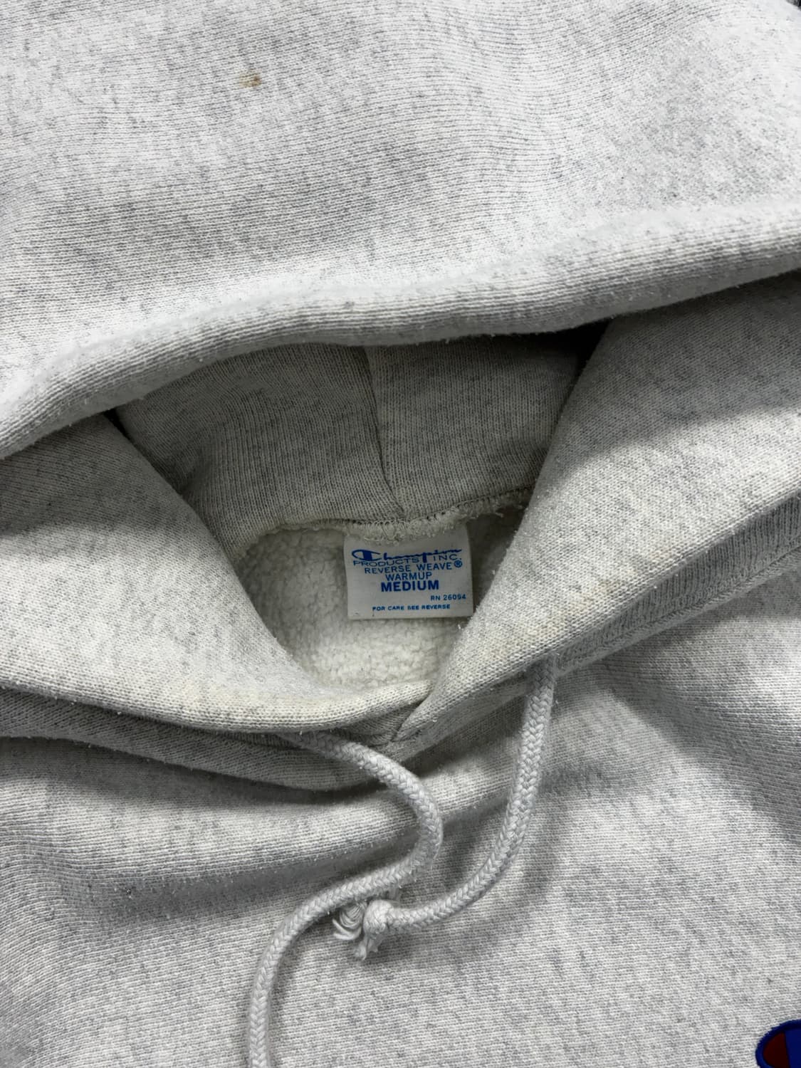 챔피온 리버스위브 멜란지 그레이 후드티 M 상품이미지5