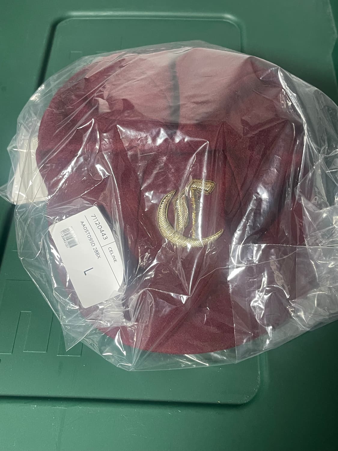 [L] 셀린느 로윙 캡 플란넬 보르도 상품이미지2