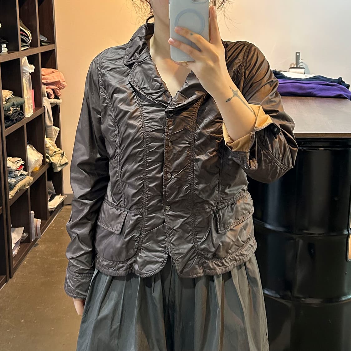 브라운 셔링 자켓 상품이미지7