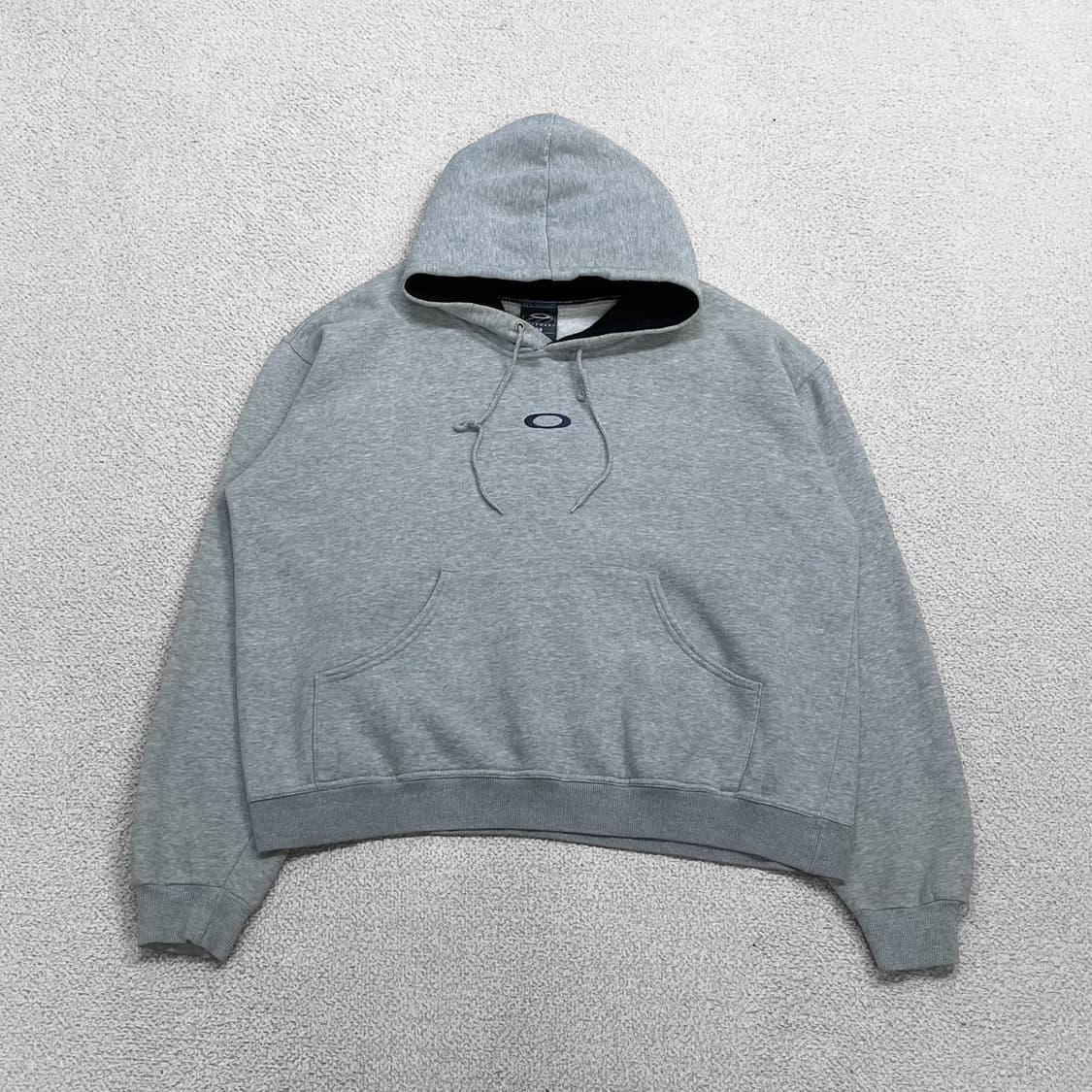 오클리 Oakley 00s 아카이브 써클 로고 후드티 그레이 상품이미지1