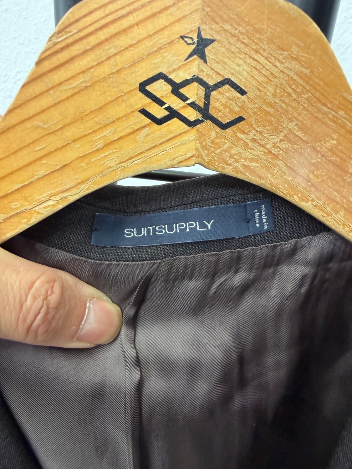 정품) 수트서플라이 브라운 남성 자켓 하의 셋업 100/32 상품이미지4