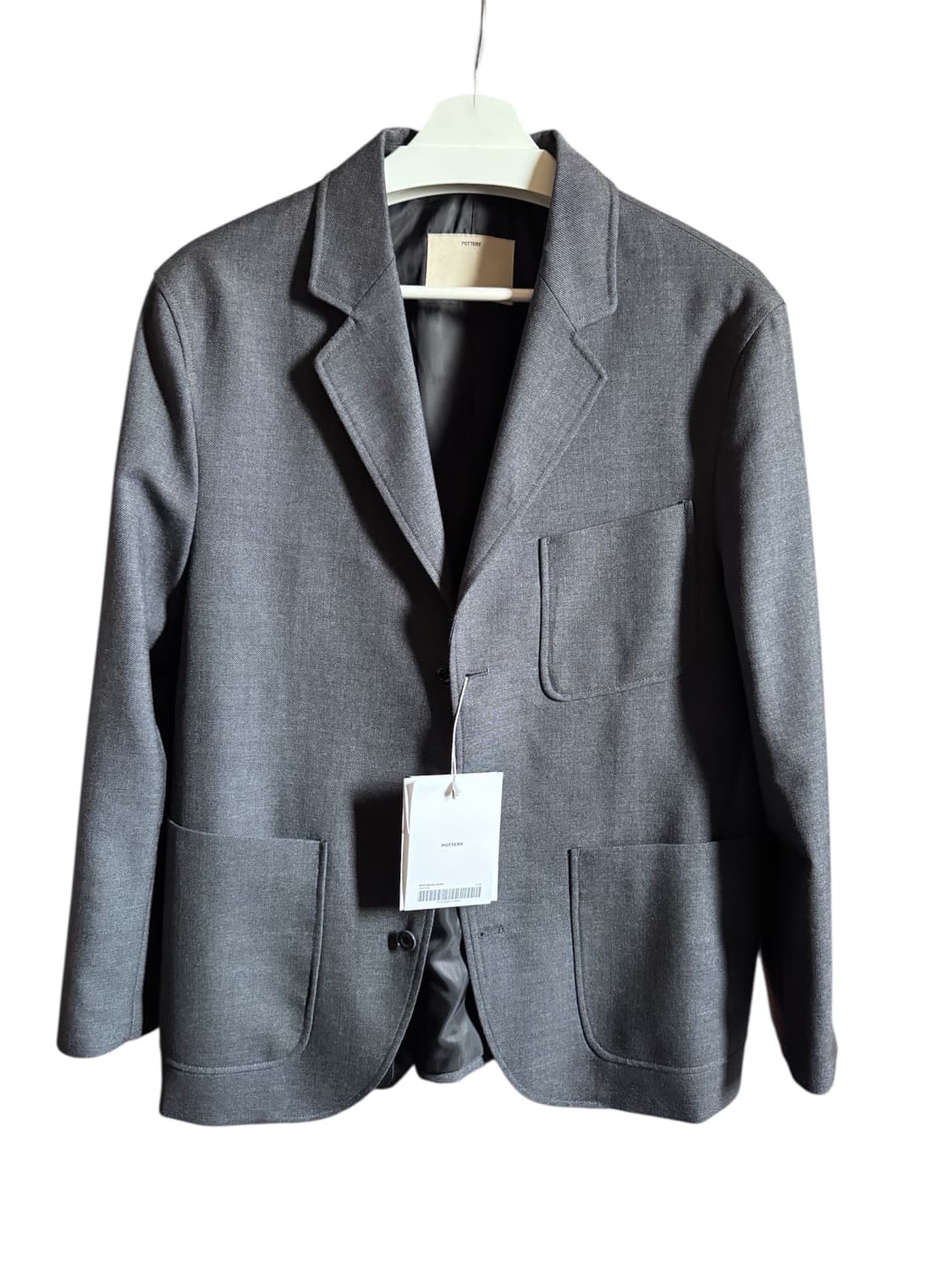 포터리 울 스포츠 셋업 다크그레이 [2] (+울 스트레이트 팬츠)  상품이미지4