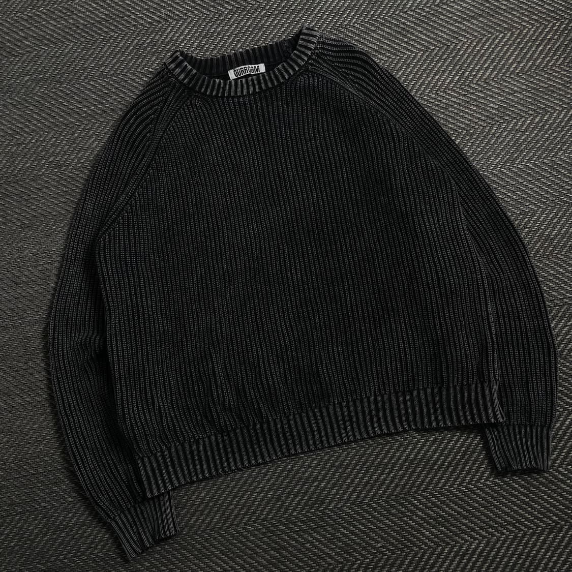 ourroom 빈티지 레글런 박시핏 니트y 4373 상품이미지1